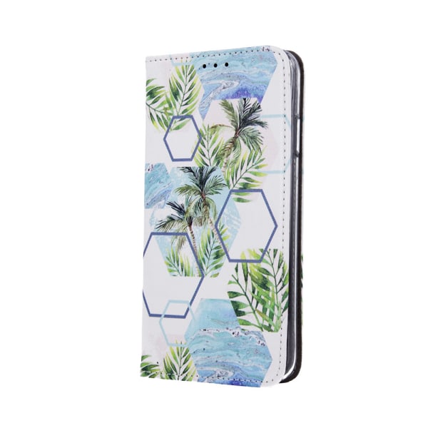 Älykäs trendikäs lompakkokotelo, Samsung A70, Tropical Multicolor