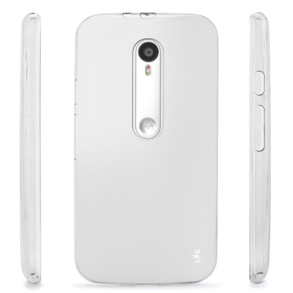 Motorola Moto G3 Kuori läpinäkyvää kumia Transparent