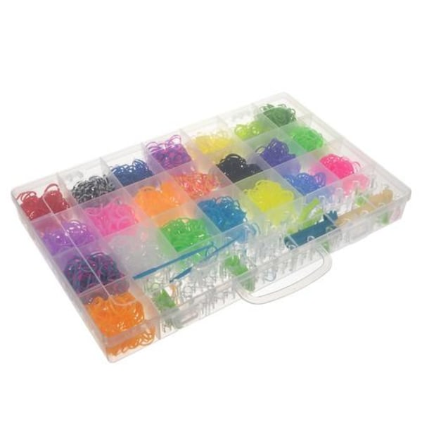 Loom Bands Kit - 4400 stk i 22 farger Multicolor