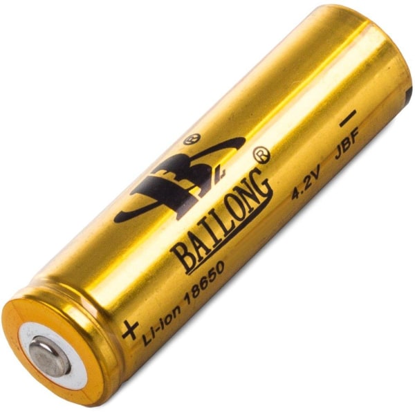 2-pakning Høytytende Litiumion Batteri 18650 - 8800mAh 4.2v Gold