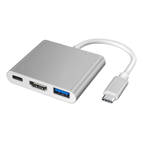 USB-C MultiPort HDMI-sovitin Silver