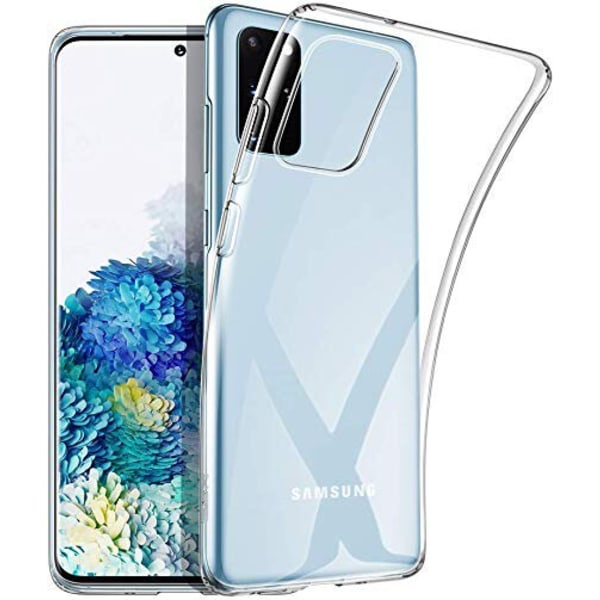 Cover Samsung S20 Plus i gennemsigtigt gummi, Transparent