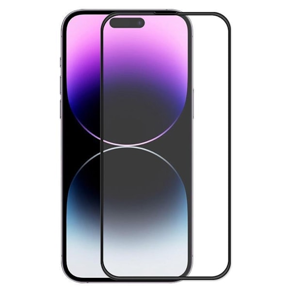 Skjermbeskyttelse i glass iPhone 16 fullskjerm Transparent