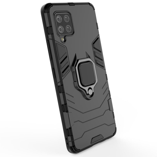 Hybrid Armor Ring Cover, Samsung A42 5G, Ekstra slidstærkt cover Black