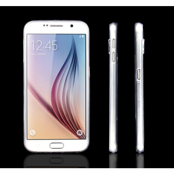 Samsung Galaxy S6 Kuori läpinäkyvää kumia Transparent