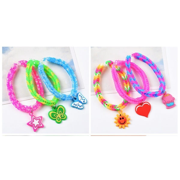 Loom Bands Kit - 1500 stk i 23 farver Multicolor