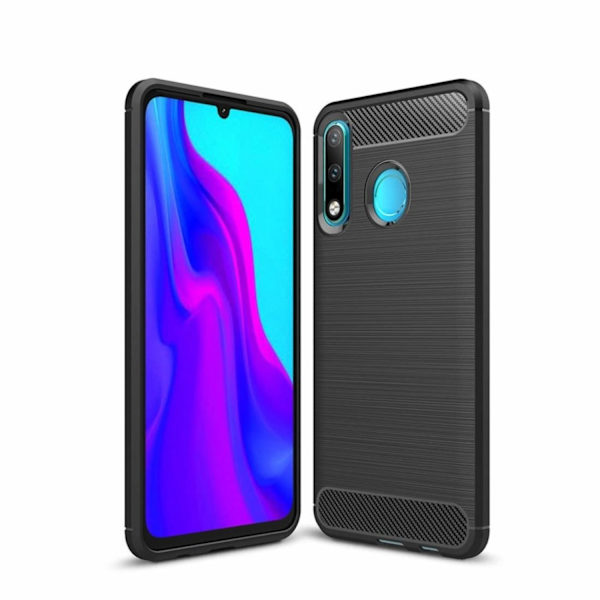 Huawei P30 Lite Shell Kumi hiilikuitusuunnittelussa Black