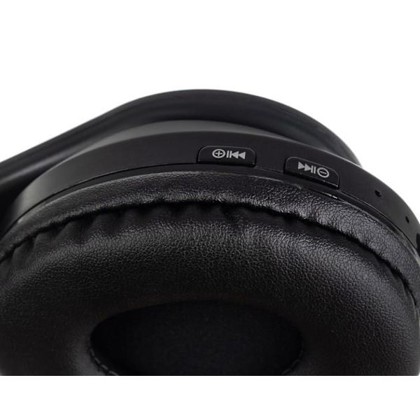 Bluetooth Stereo Hörlurar Katt med mikrofon / LED ljus Svart