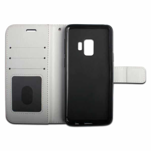 Samsung S9 Plus - Retro Wallet cover, Taske/Pung White