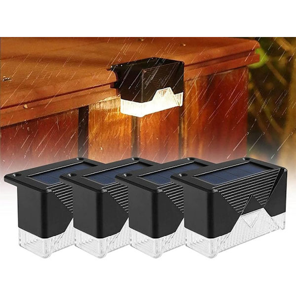 4-pack Solcellsdrivna LED-lampor Svart