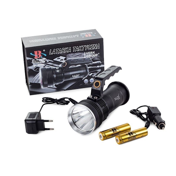 Militær lommelygte - Søgelygte - CREE XP-E LED - Luftfartøj Aluminium Black