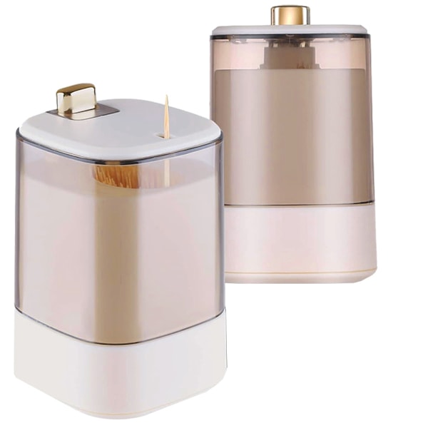 Automatisk Tandpetare Dispenser Vit
