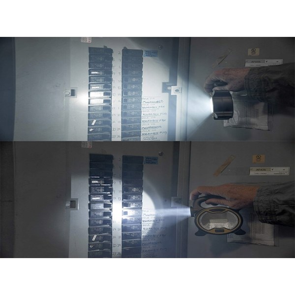 Kraftig LED/Halogen inspeksjonslampe Batteridrevet Multicolor