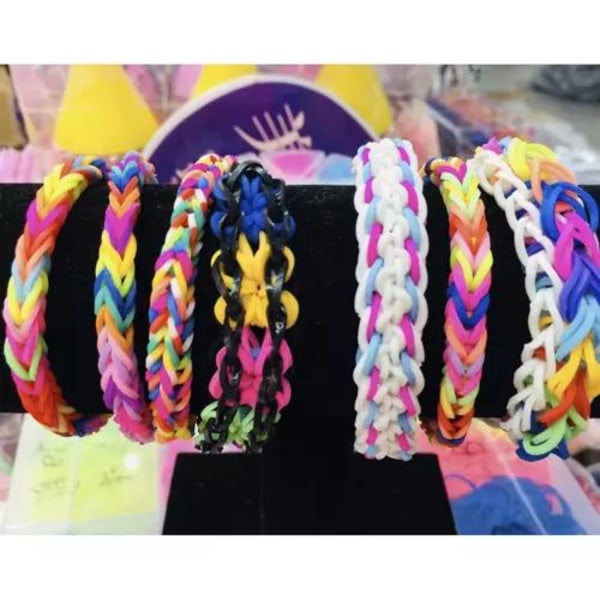Loom Bands Kit - 1500 stk i 23 farger Multicolor