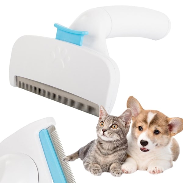 Djurkam för hund och katt - 11,5cm bred White