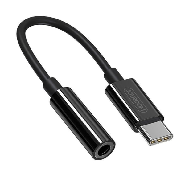Joyroom Adapter USB-C til 3,5 mm for Samsung S20 til S24 Black