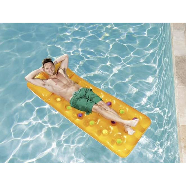 Luftmadrass / Badmadrass - 188cm x 71cm - Bestway Yellow