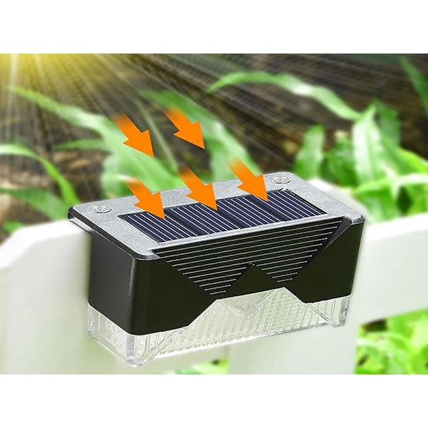 4-pack Solcellsdrivna LED-lampor Svart