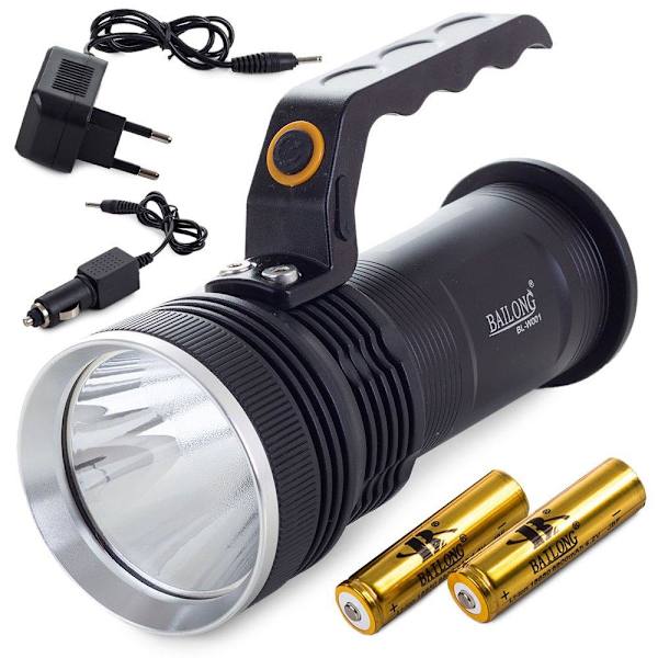 Militær lommelygte - Søgelygte - CREE XP-E LED - Luftfartøj Aluminium Black