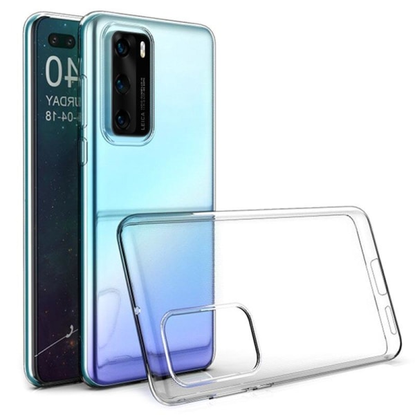 Huawei P40 Kuori läpinäkyvää kumia Transparent