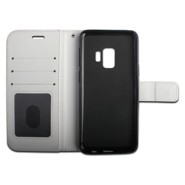 Samsung S9 - Retro Wallet cover, Taske/Pung White