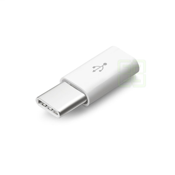 Micro-USB-sovitin USB-C:hen White