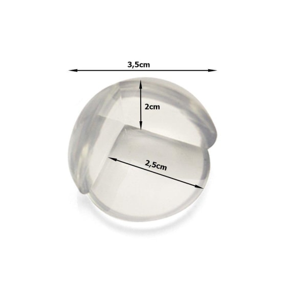 4-pak Hjørnebeskyttelse / Kantbeskyttelse / Bordkantbeskyttelse Transparent one size