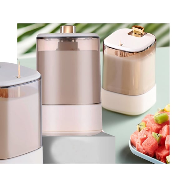 Automatisk Tandpetare Dispenser Vit