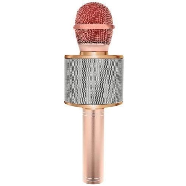 Karaoke mikrofon med högtalare och Bluetooth Rosa guld 0f61 | Pink gold |  320 | Fyndiq