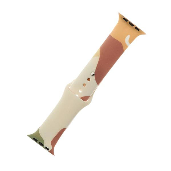 Silikon Armband Camo Apple Watch 38/40/41mm Beige