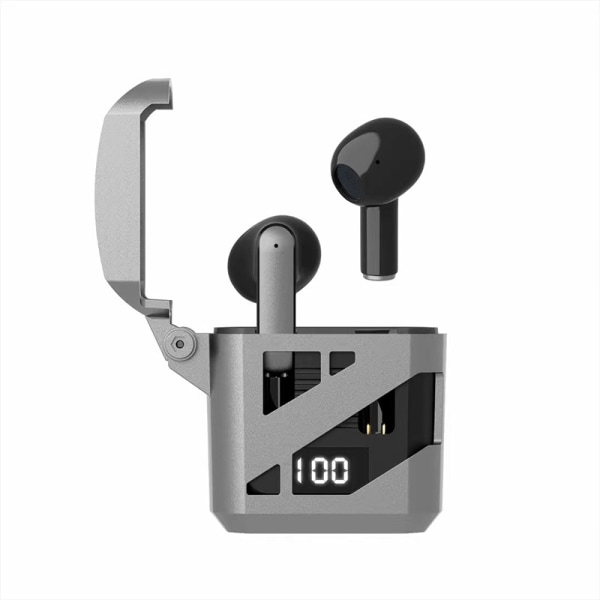 Trådløse TWS-hodetelefoner GT02 i kult spilldesign Grey