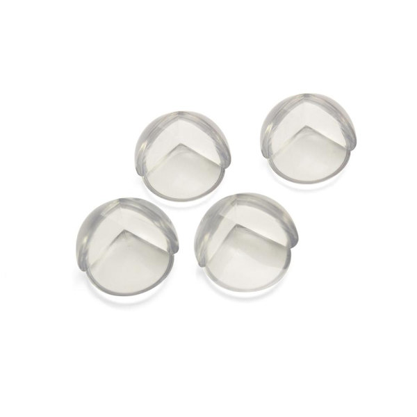 4-pack Hörnskydd / Kantskydd / Bordskantskydd Transparent one size
