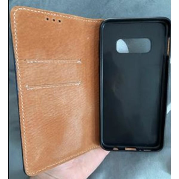 Smart Wallet Case Samsung A42, italiensk læder Black