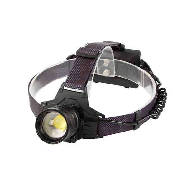 Genopladelig pandelampe - CREE XHP160 - Luftfartøj aluminium - 1000m Black