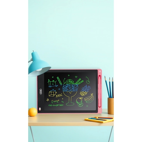 Digital Ritplatta för Barn - Praktiskt LCD, 10" Tablet  med Penna Rosa