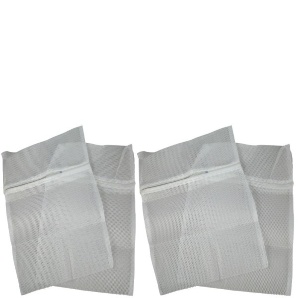 2kpl / 2-Pak Vasketøjposer Til Undertøj 40x30cm White
