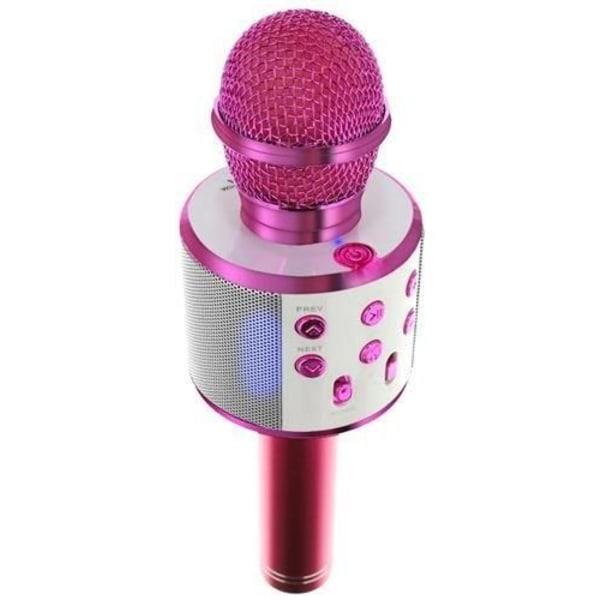 Karaoke mikrofon med højttaler og Bluetooth Pink