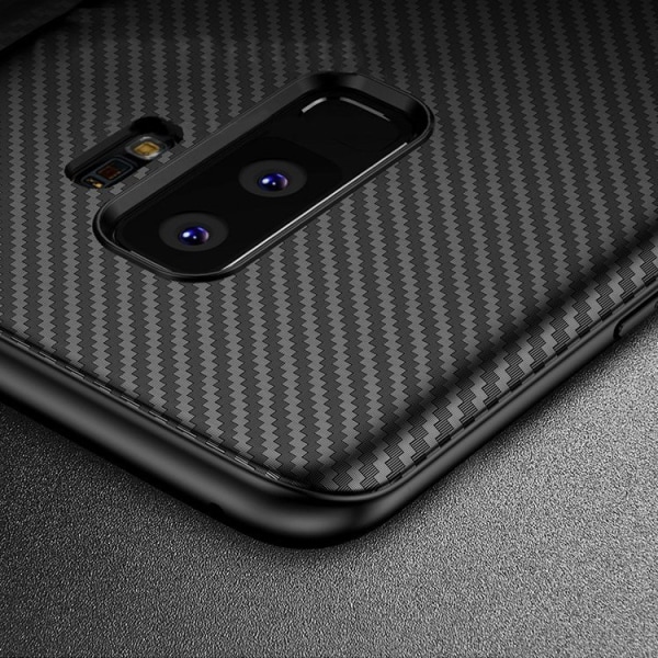 Samsung S9 Plus Shell Kumi hiilikuitusuunnittelussa Grey