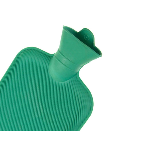 Stor Varmvattenflaska 2L i gummi multifärg