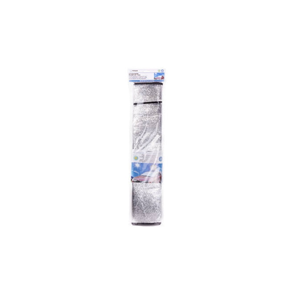 Forrudebeskyttelse mod sol/varme med magnetisk fastgørelse. Silver