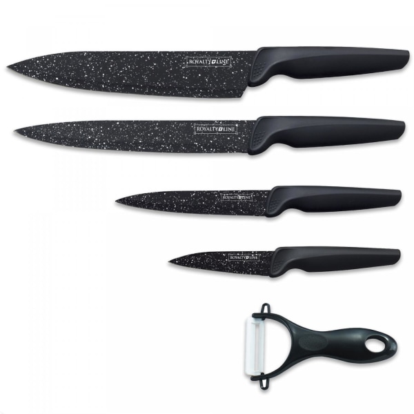 Löwenthal 5-delt knivsæt med sorte blade Black