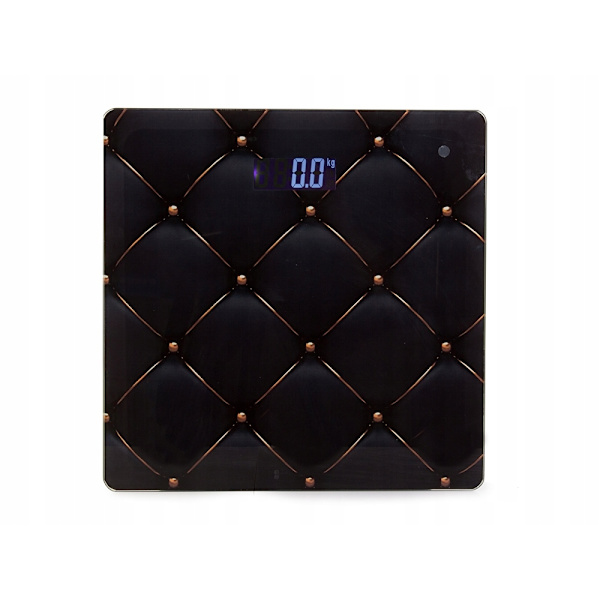 Digital Personvåg i glas med motiv Black