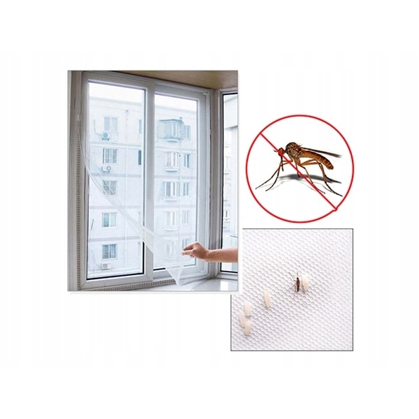 Myggenet til vinduer op til 180x150 cm White