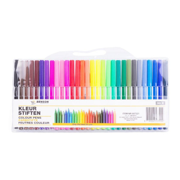 Merkepenner - 30 forskjellige farger Multicolor