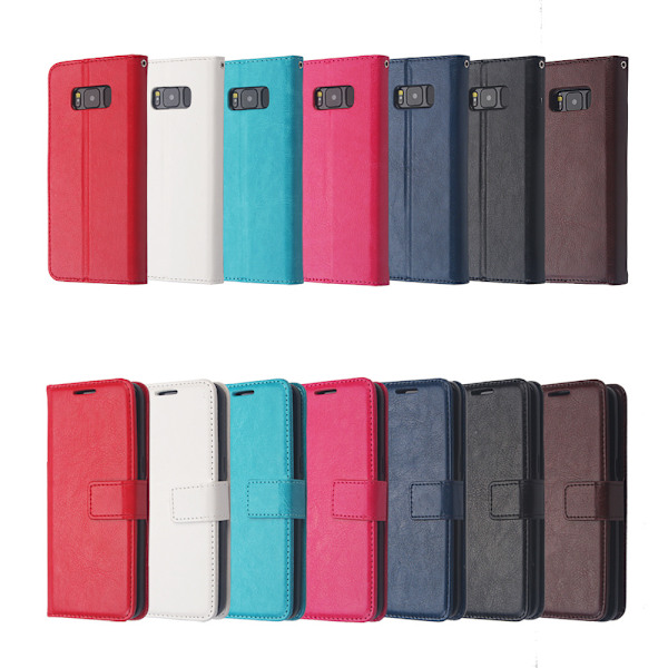Samsung S8 Plus - Retro Wallet cover, Taske/Pung Black