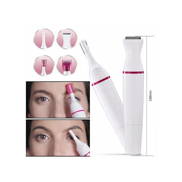 2-Pack 3i1 Epilator / Rakapparat för Ansikte och kropp Vit