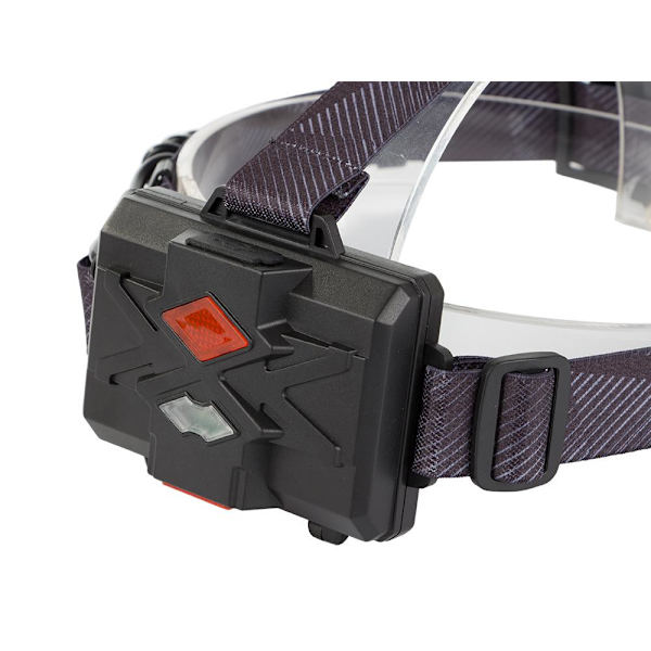 Genopladelig pandelampe - CREE XHP160 - Luftfartøj aluminium - 1000m Black