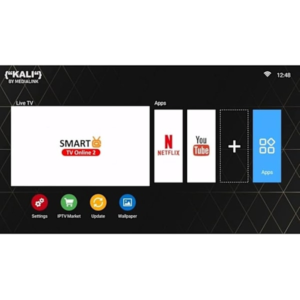 4K Mediaspelare  / IPTV box / Android Svart