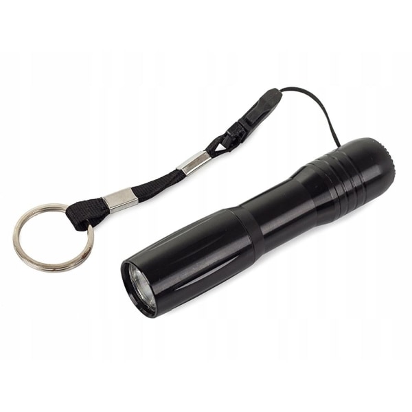 Military-alumiininen taskulamppu CREE XP-E LEDillä ja zoomilla Black