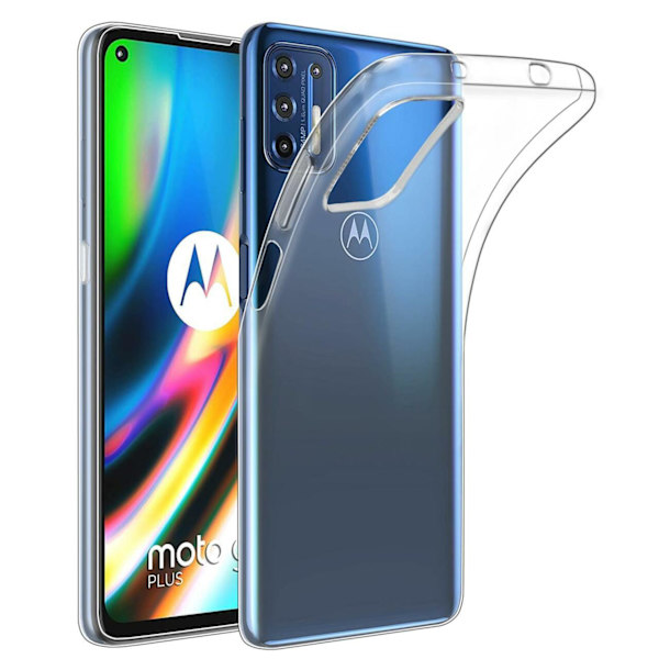 Motorola Moto G9 Plus Skall i gjennomsiktig gummi Transparent